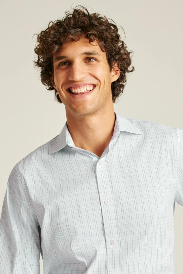 Men Jetsetter Stretch Dress Shirt Blue Kinsale Check Bonobos Business Casual Shirts