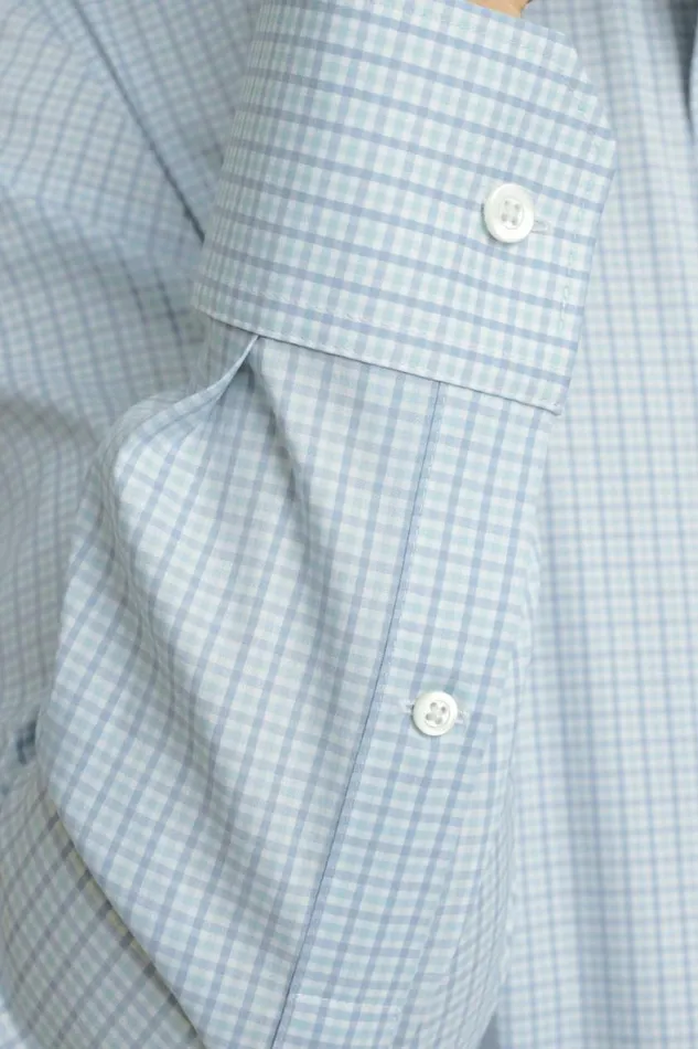 Men Jetsetter Stretch Dress Shirt Lake Blues Gingham Bonobos Business Casual Shirts