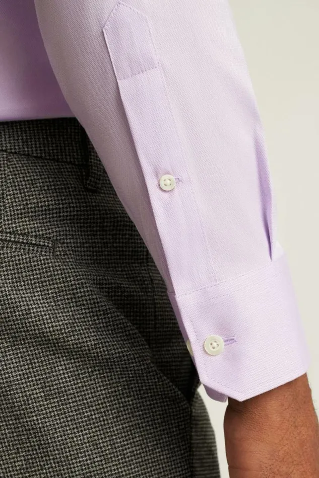 Men Jetsetter Stretch Dress Shirt Textured Lilac Bonobos Business Casual Shirts