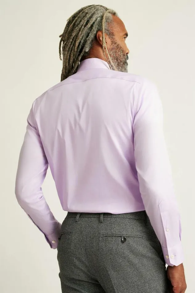 Men Jetsetter Stretch Dress Shirt Textured Lilac Bonobos Business Casual Shirts