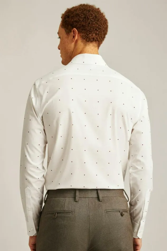 Men Jetsetter Stretch Dress Shirt White Royal Flush Bonobos Business Casual Shirts