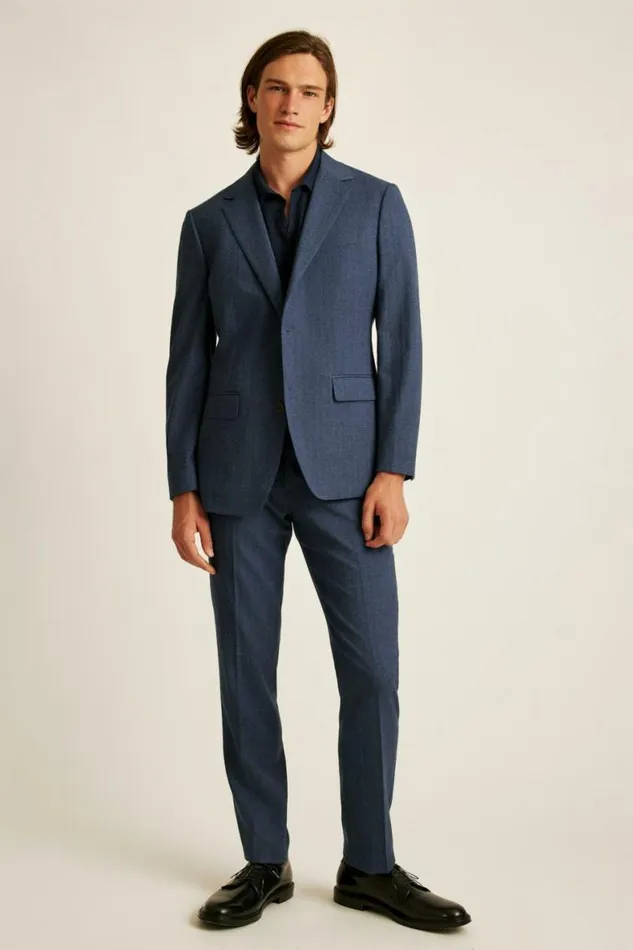 Men Jetsetter Wool Blazer Dark Blue Herringbone Bonobos Blazers and Sport Coats Men Jetsetter Wool Blazer Dark Blue Herringbone Bonobos Blazers and Sport Coats