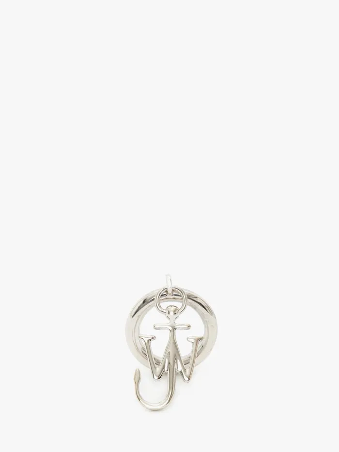 Men JEWELLERY JW Anderson JWA ANCHOR CHARM RING Silver Tone Men JEWELLERY JW Anderson JWA ANCHOR CHARM RING Silver Tone
