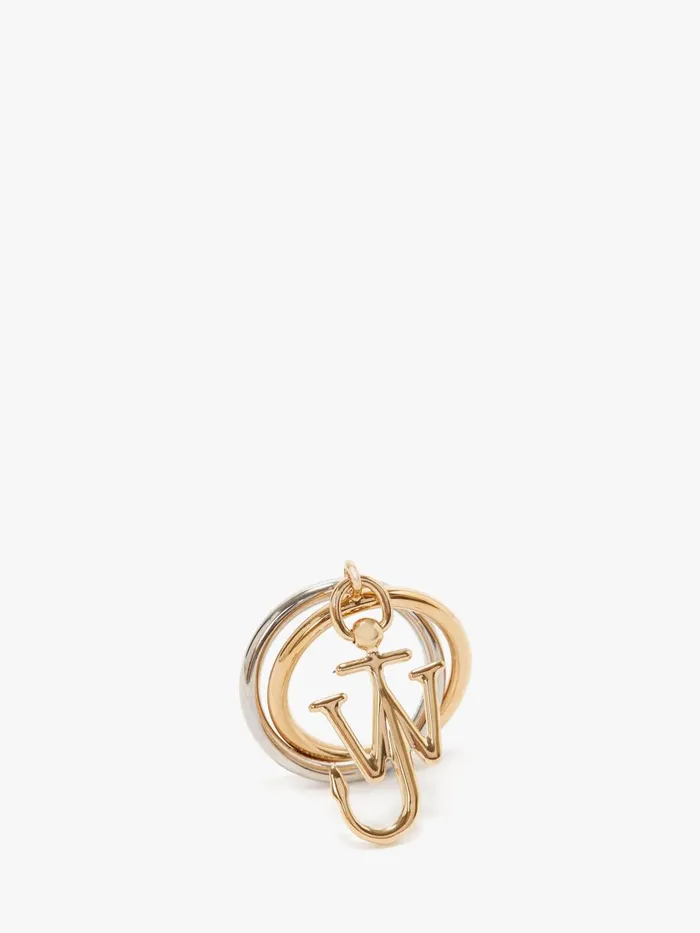 Men JEWELLERY JW Anderson MULTILOOP ANCHOR RING Goldsilver Tone