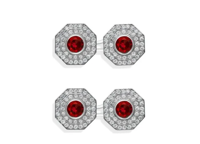 Men Jewelry Tom Ford Octagon Diamond Cufflinks