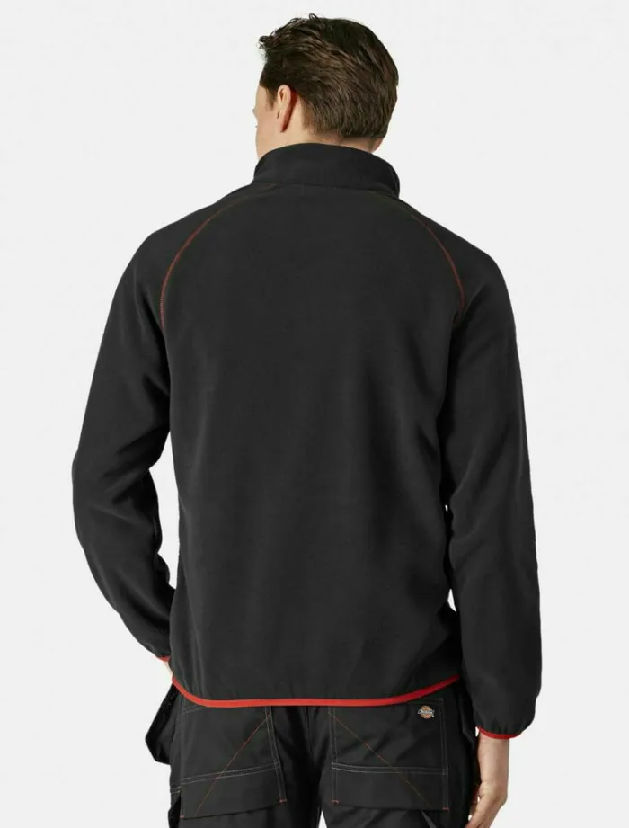 Men Jumpers and Sweatshirts Dickies Smithfield Two Tone Fleece Black Red