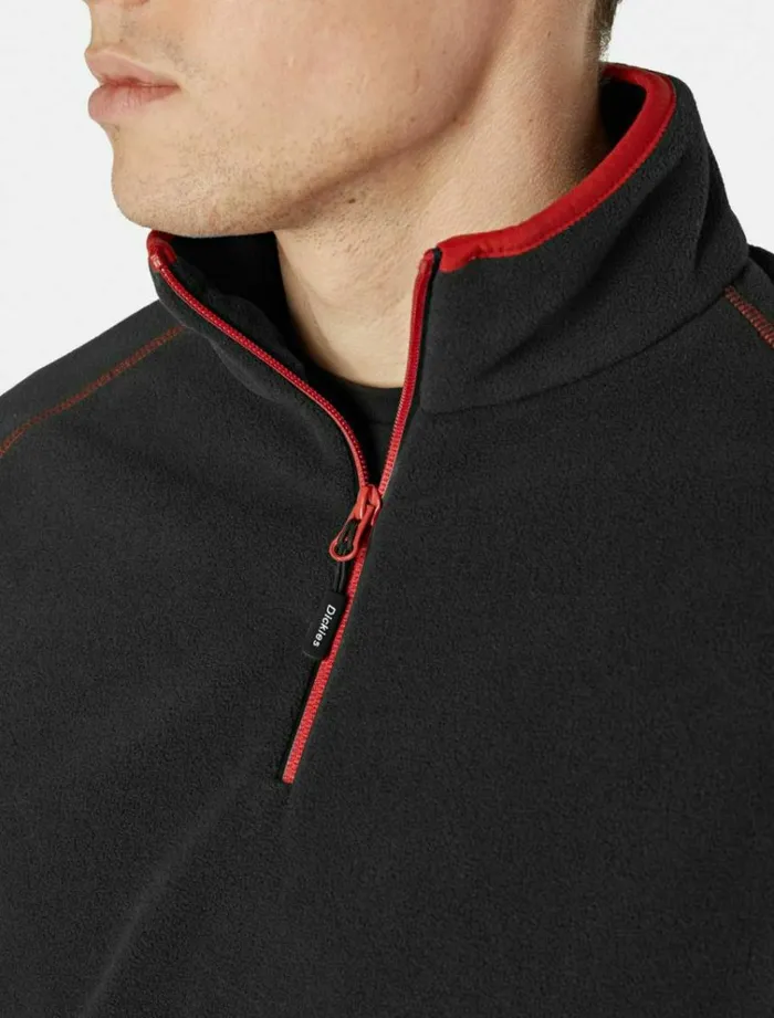Men Jumpers and Sweatshirts Dickies Smithfield Two Tone Fleece Black Red