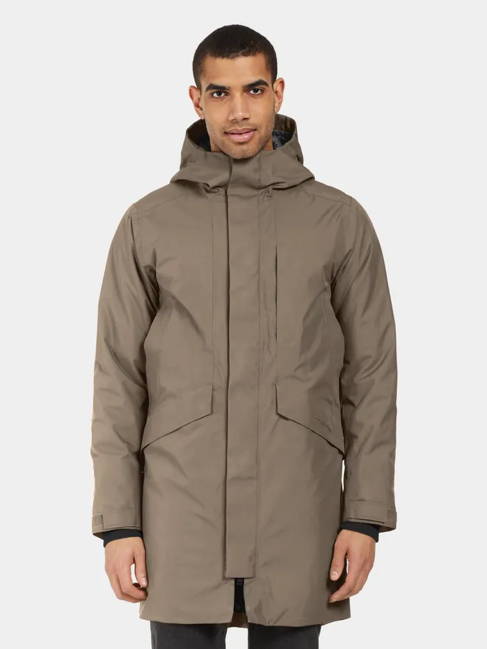 Men Kenny Parka Walnut Didriksons Autumn Jackets