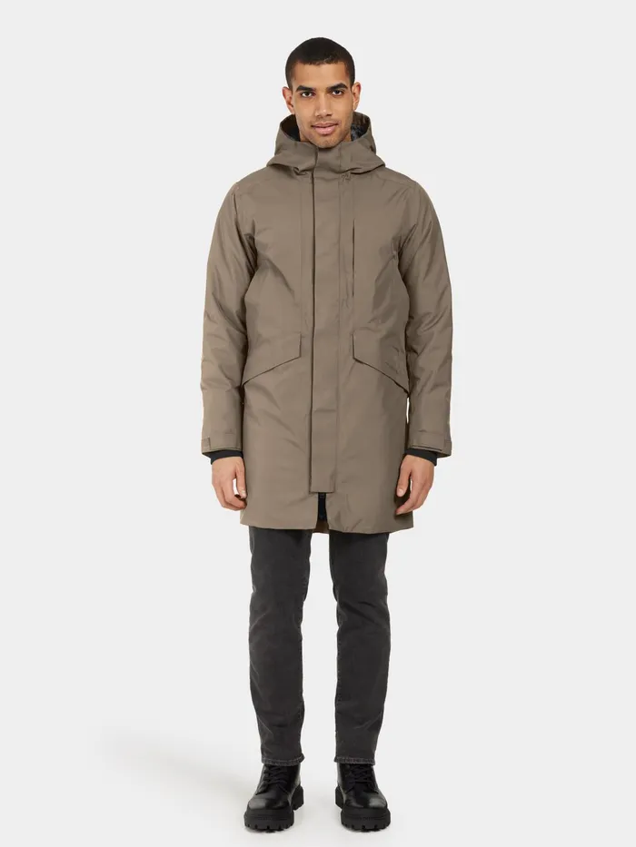 Men Kenny Parka Walnut Didriksons Autumn Jackets