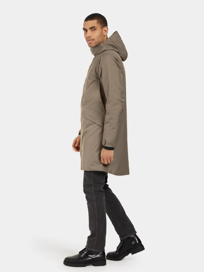 Men Kenny Parka Walnut Didriksons Autumn Jackets
