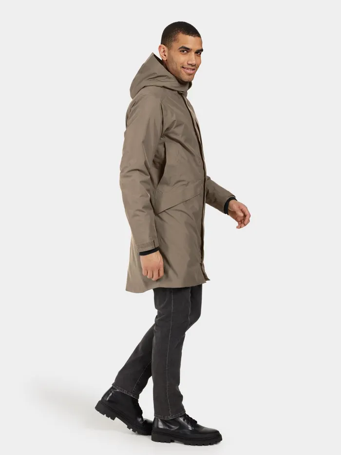 Men Kenny Parka Walnut Didriksons Autumn Jackets