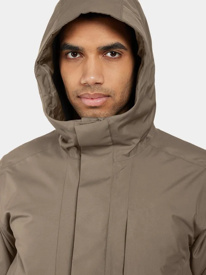 Men Kenny Parka Walnut Didriksons Autumn Jackets