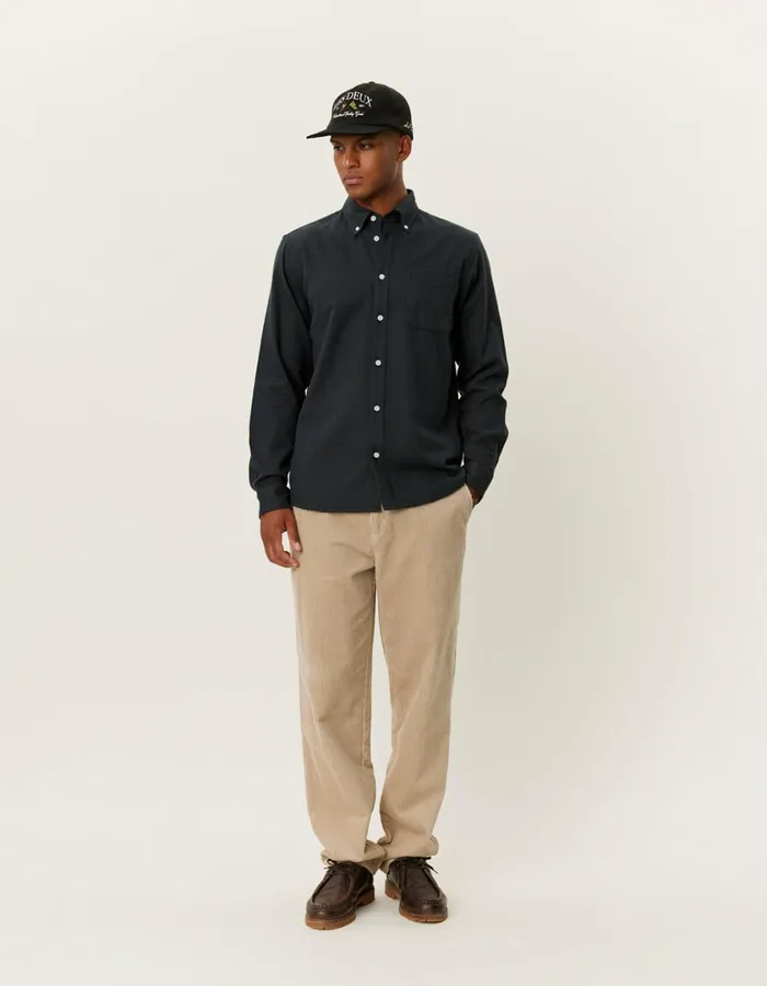 Men Kent Check Shirt 20 8211 RosinDark Navy Les Deux ShirtsOvershirts