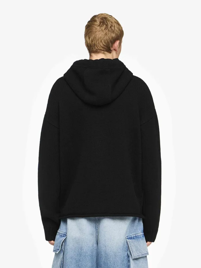 Men Knitwear JW Anderson ANCHOR LOGO HOODIE WITH ZIP Blacknavy Men Knitwear JW Anderson ANCHOR LOGO HOODIE WITH ZIP Blacknavy
