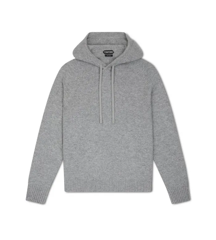 Men Knitwear Tom Ford Seamless Cashmere Hoodie