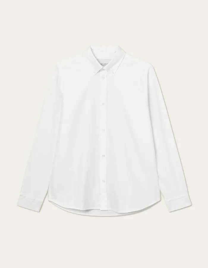 Men Konrad Oxford Shirt 8211 WhiteWhite Les Deux ShirtsOvershirts