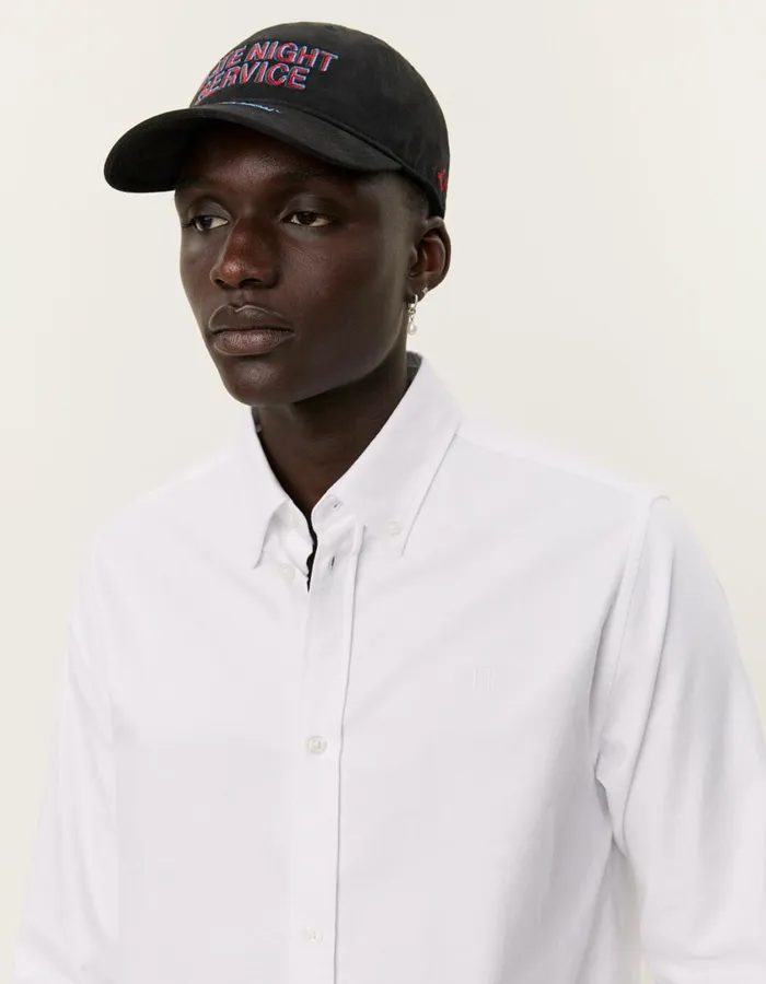Men Konrad Oxford Shirt 8211 WhiteWhite Les Deux ShirtsOvershirts