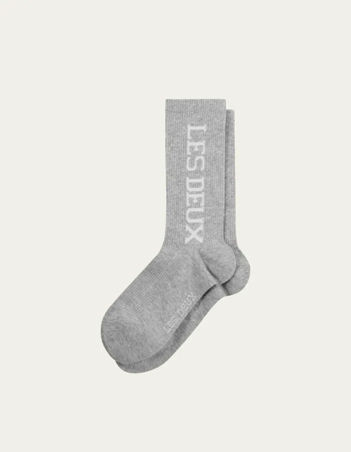 Men Les Deux Vertigo 2Pack Rib Socks 8211 Light Grey MelangeWhite Les Deux Underwear Men Les Deux Vertigo 2Pack Rib Socks 8211 Light Grey MelangeWhite Les Deux Underwear