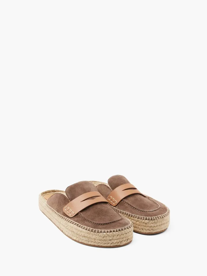 Men Loafers JW Anderson SUEDE ESPADRILLE LOAFER MULES Taupe Men Loafers JW Anderson SUEDE ESPADRILLE LOAFER MULES Taupe