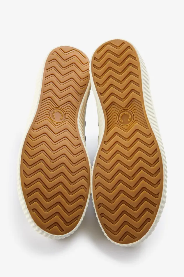 Men Low Hughes Blackgunmetal Fred Perry Shoes