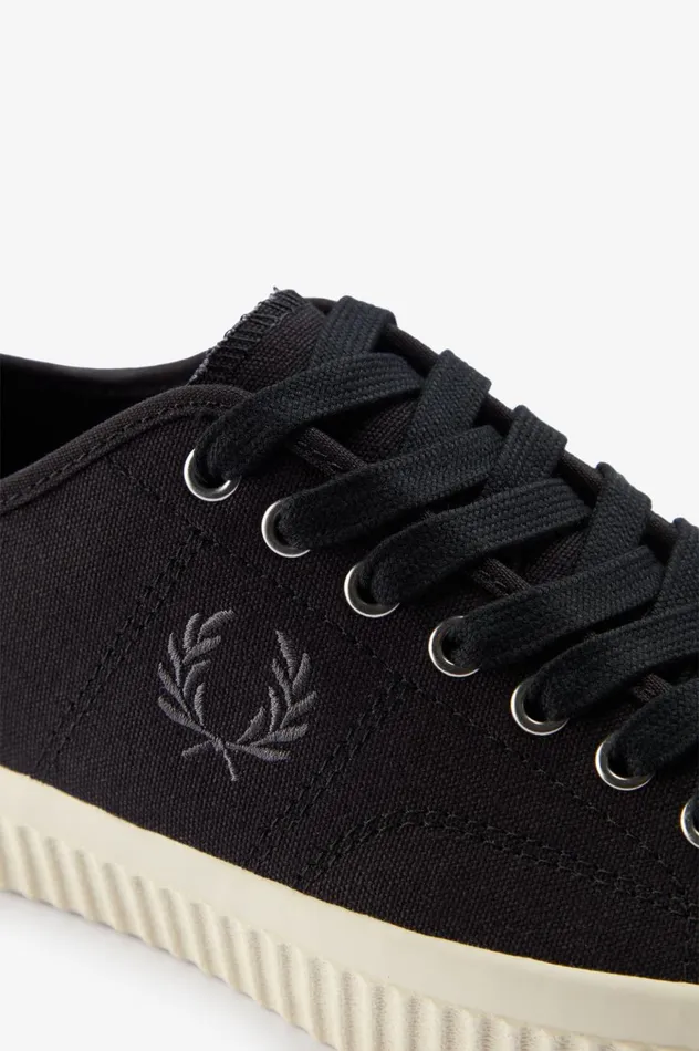 Men Low Hughes Blackgunmetal Fred Perry Shoes