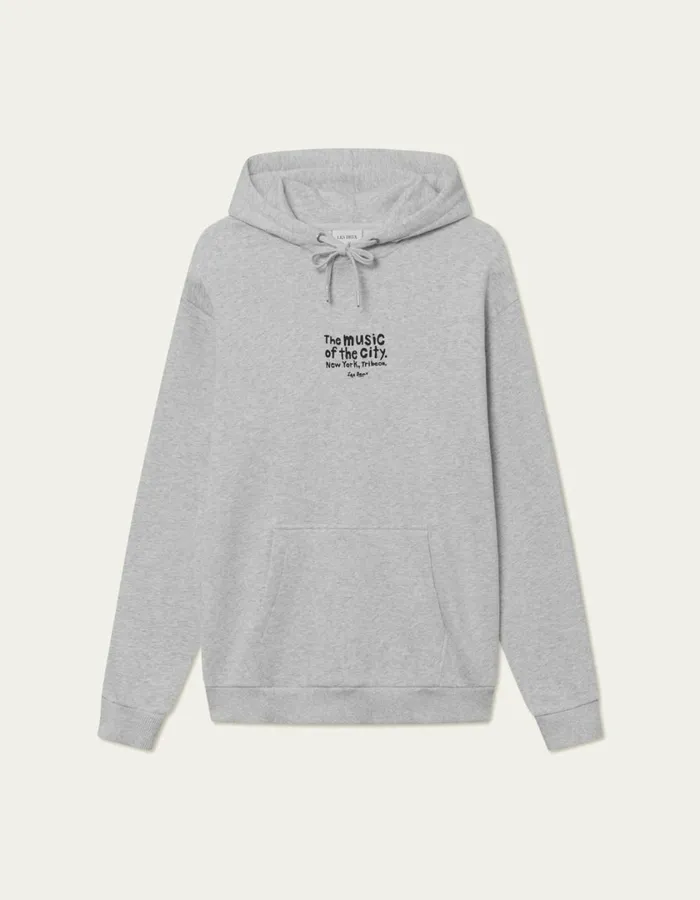 Men Luca Hoodie 8211 Snow Melange Les Deux HoodiesSweatshirts