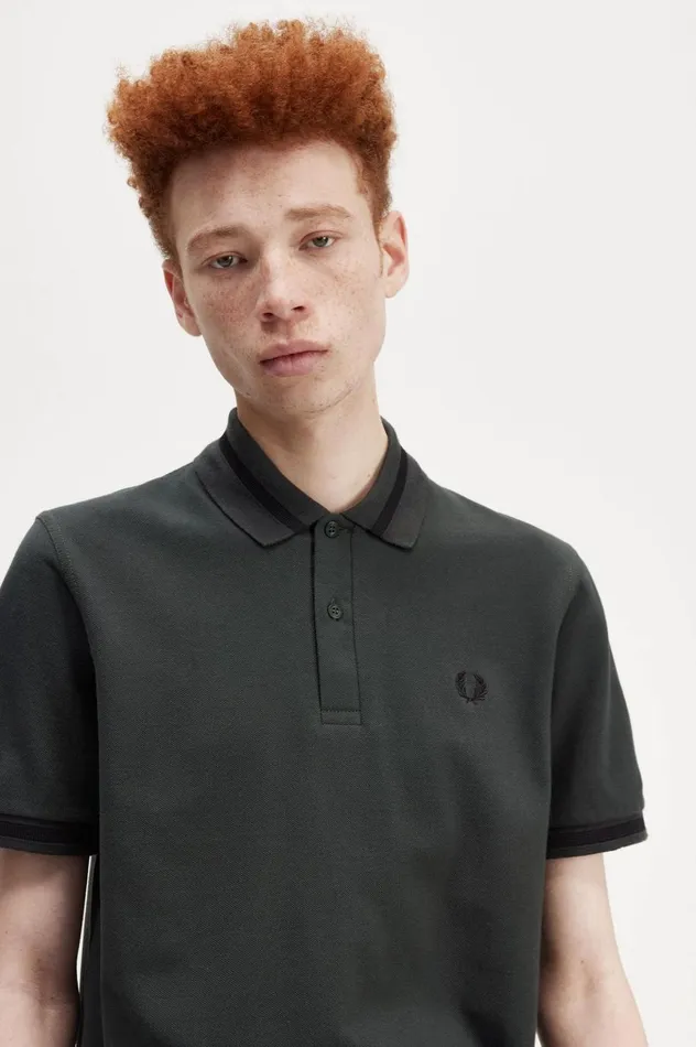 Men Made In EnglandM2 Night Greenblack Fred Perry Polo Shirts