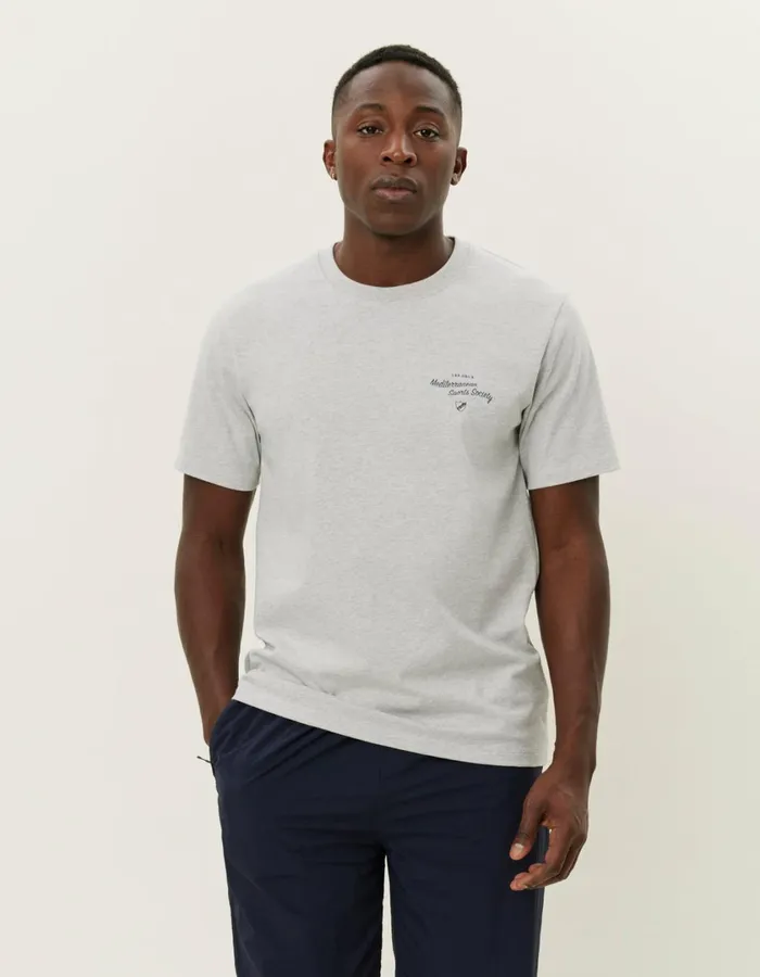Men Mediterranean TShirt 8211 Snow Melange Les Deux Tshirts