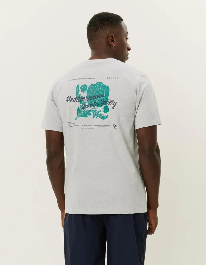 Men Mediterranean TShirt 8211 Snow Melange Les Deux Tshirts