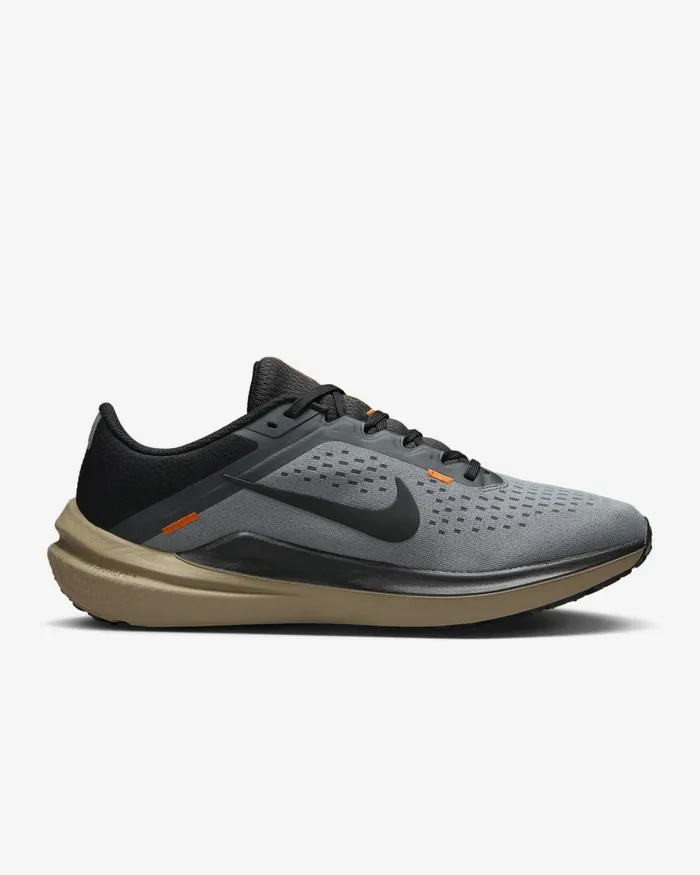 Men Nike All Shoes Air Winflo 10 Smoke Greysafety Orangekhakiblack