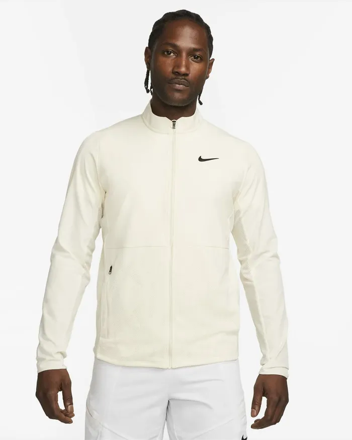 Men Nike Jackets NikeCourt Advantage Coconut Milkblack