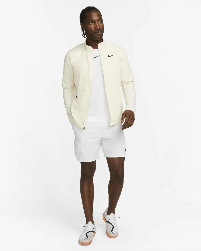 Men Nike Jackets NikeCourt Advantage Coconut Milkblack