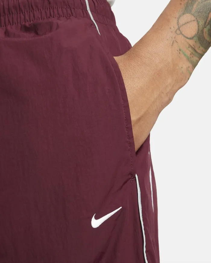Men Nike Trousers And Tights Solo Swoosh Night Maroonwhite