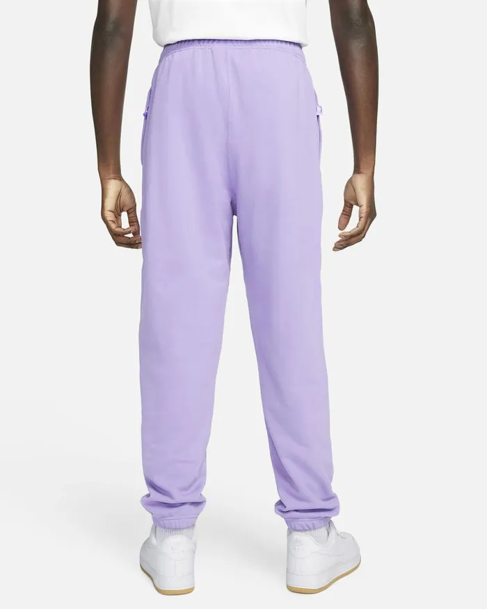 Men Nike Trousers And Tights Solo Swoosh Space Purplewhite
