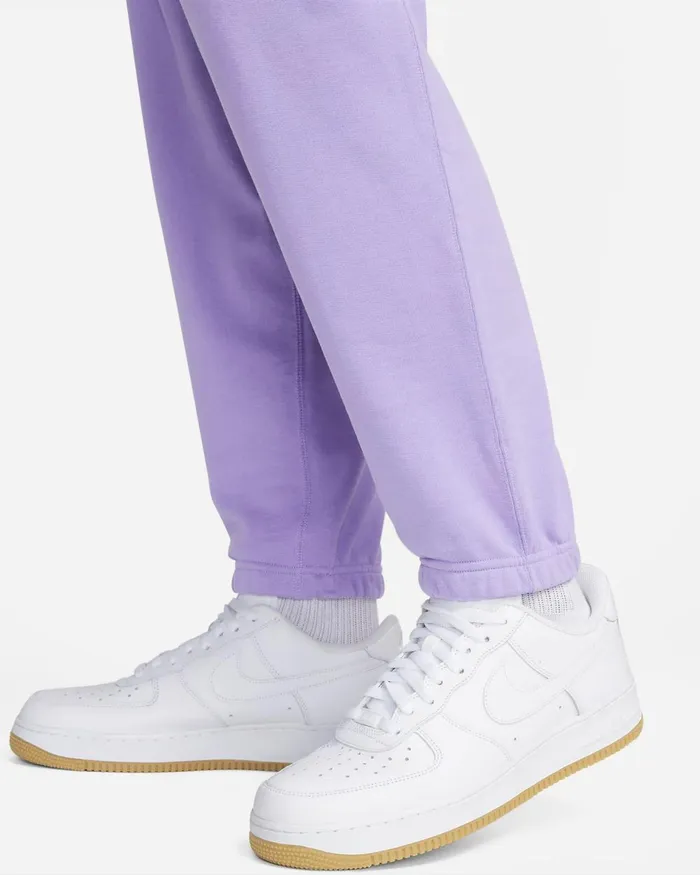 Men Nike Trousers And Tights Solo Swoosh Space Purplewhite