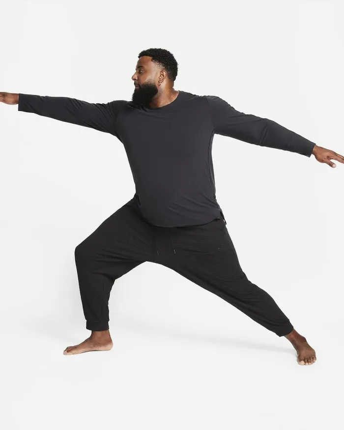 Men Nike Trousers And Tights Yoga Blackblack