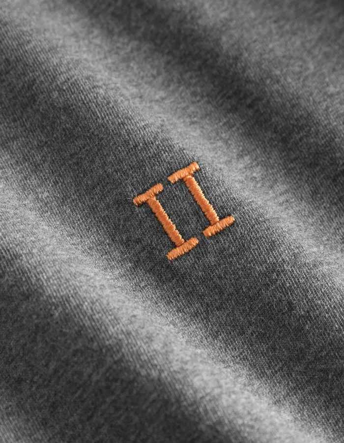 Men Norregaard TShirt 8211 Seasonal 8211 Charcoal MelangeOrange Les Deux Tshirts