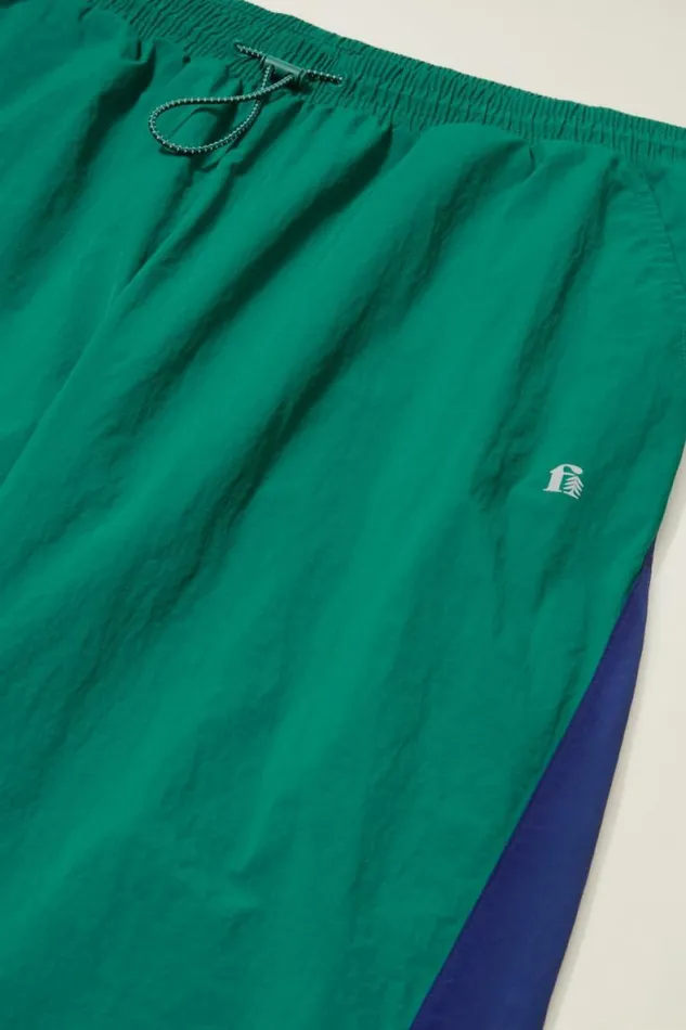 Men Nylon Windbreaker Pant Teal Bonobos Joggers and Athleisure