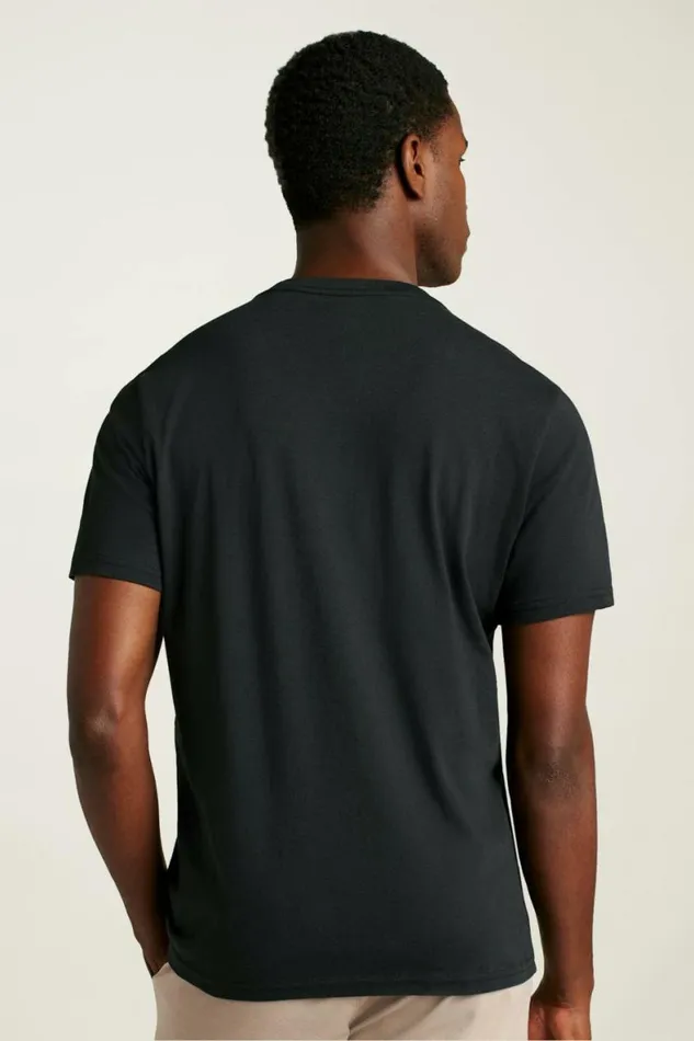 Men Organic Cotton Pocket Tee Black Bonobos Short Sleeve Tees