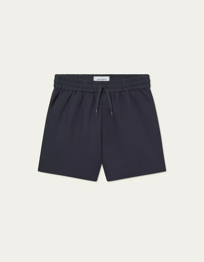 Men Otto Linen Shorts 8211 Dark Navy Les Deux Shorts