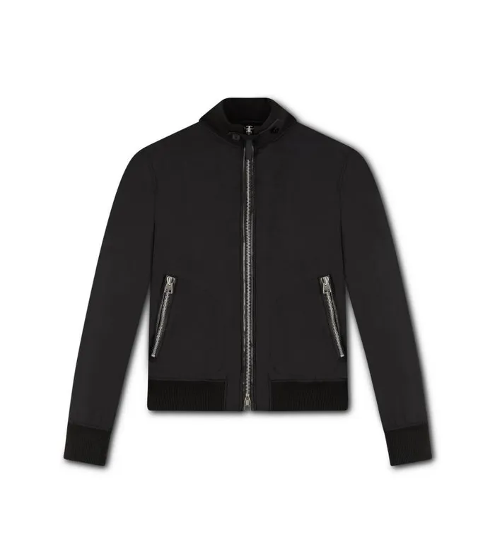 Men Outerwear Tom Ford Ovatta Filled Nylon Blouson Black