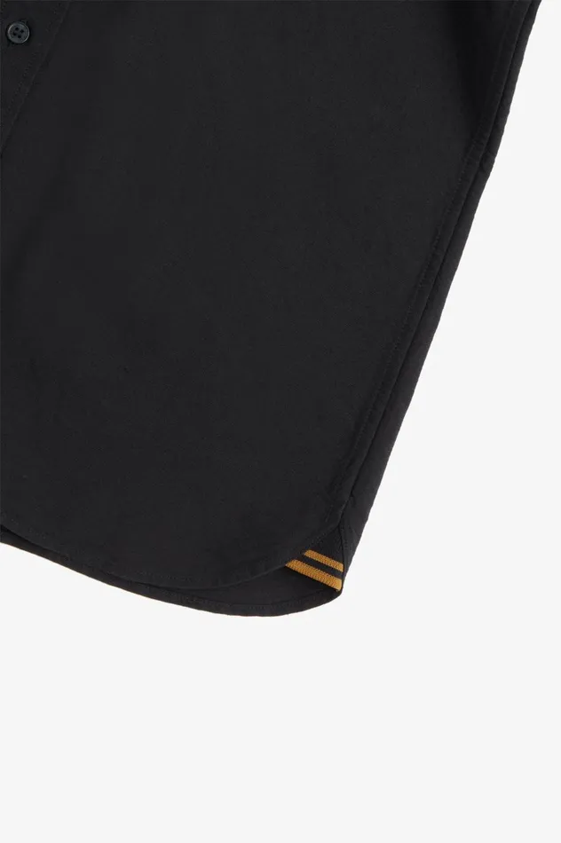 Men Oxford Shirt Black Fred Perry Shirts