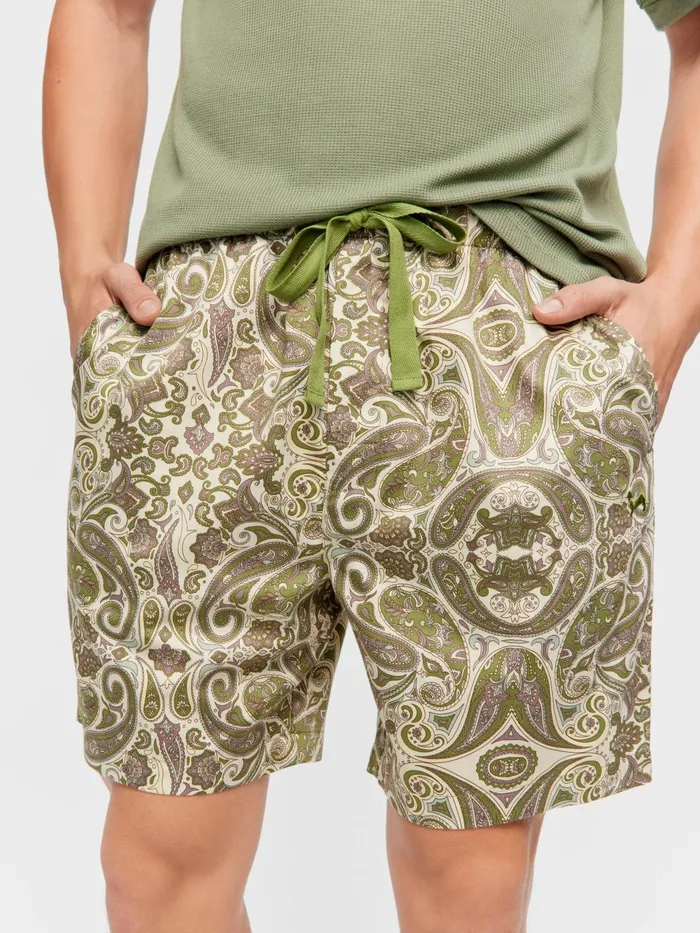 Men Paisley Mid Short Multi Peter Alexander Shorts