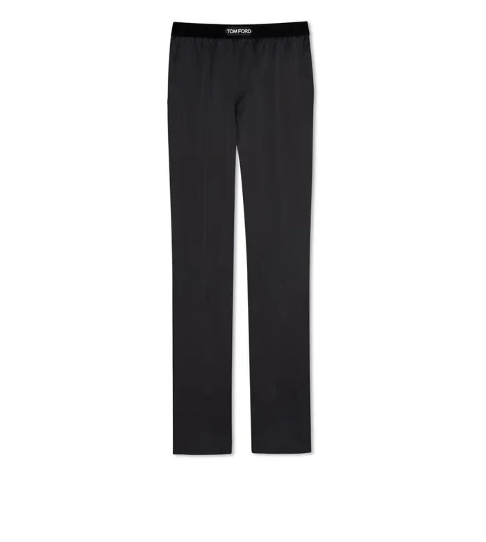 Men PAJAMA PANTS and LONG JOHNS Tom Ford Silk Pajama Pants Black