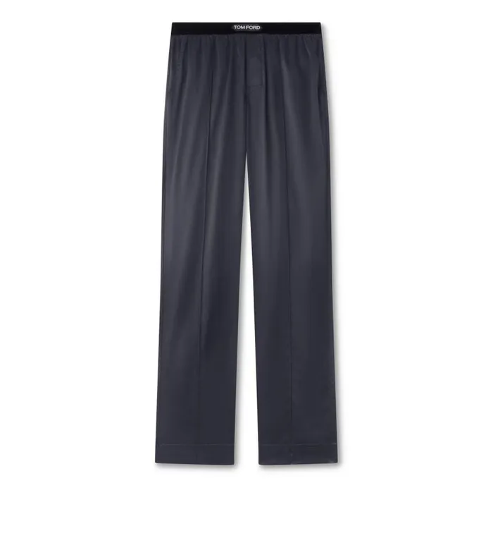Men PAJAMA PANTS and LONG JOHNS Tom Ford Silk Pajama Pants Dark Grey