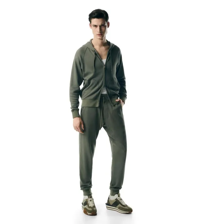 Men Pants and Shorts Tom Ford Soft Cotton Sweatpants Army Green Men Pants and Shorts Tom Ford Soft Cotton Sweatpants Army Green