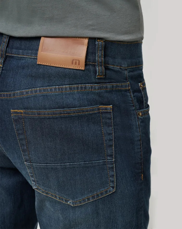 Men Pants TravisMathew LEGACY FEATHERWEIGHT JEANS Indigo