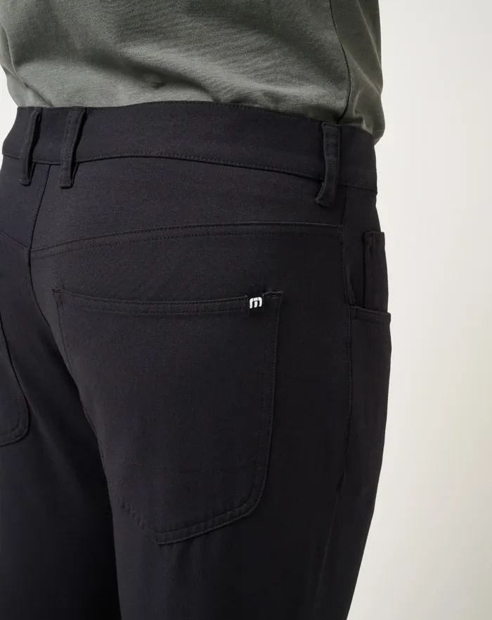 Men Pants TravisMathew OPEN TO CLOSE MIDWEIGHT PANT Black