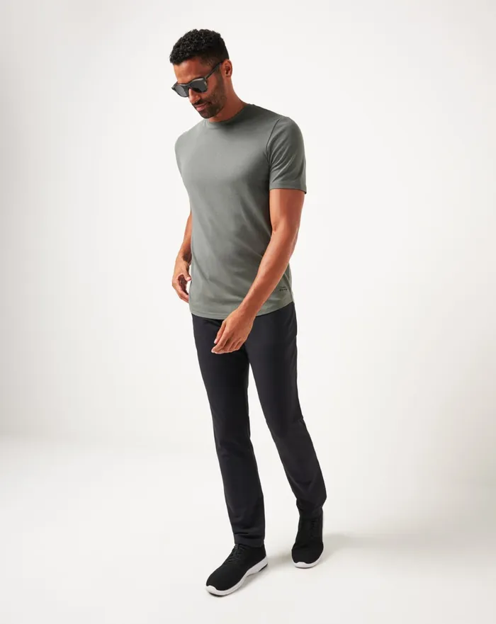 Men Pants TravisMathew OPEN TO CLOSE MIDWEIGHT PANT Black