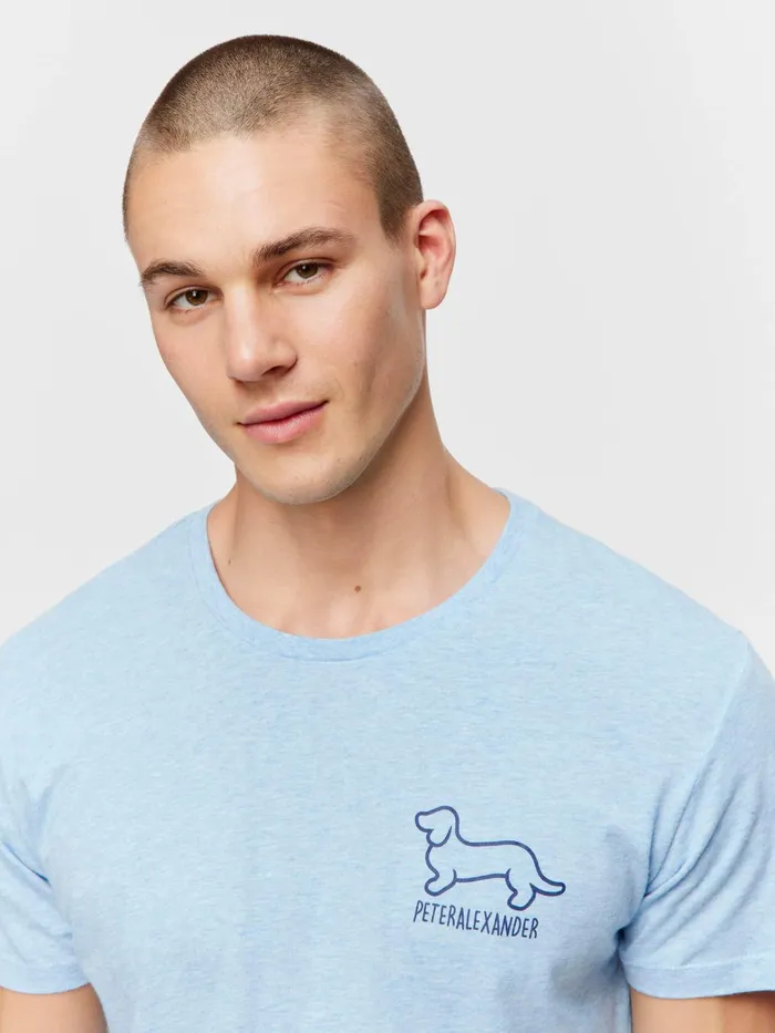 Men Penny Logo Tee Navy Peter Alexander Classic Tops
